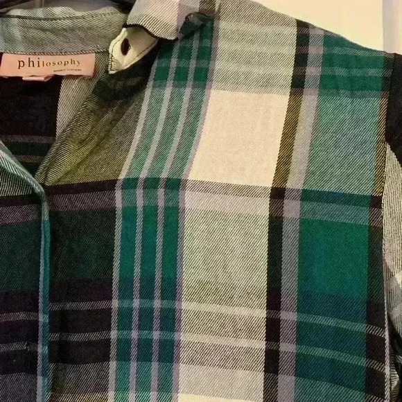 Philosophy Plaid Button Down - Picture 4 of 5